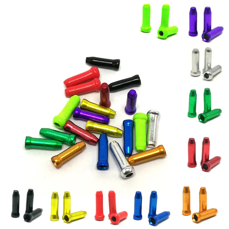 

20Pcs/lot MTB Bike Bicycle Brake Shifter Aluminum Inner Cable Tips Crimps Cycle Cycling Parts Derailleur Shift Cables End Caps