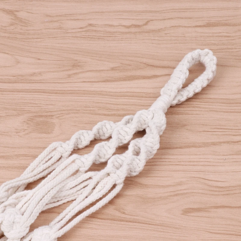 

Macrame Plant Hangers Indoor Outdoor Flower Hanging Basket Hemp Rope 4 Legs New