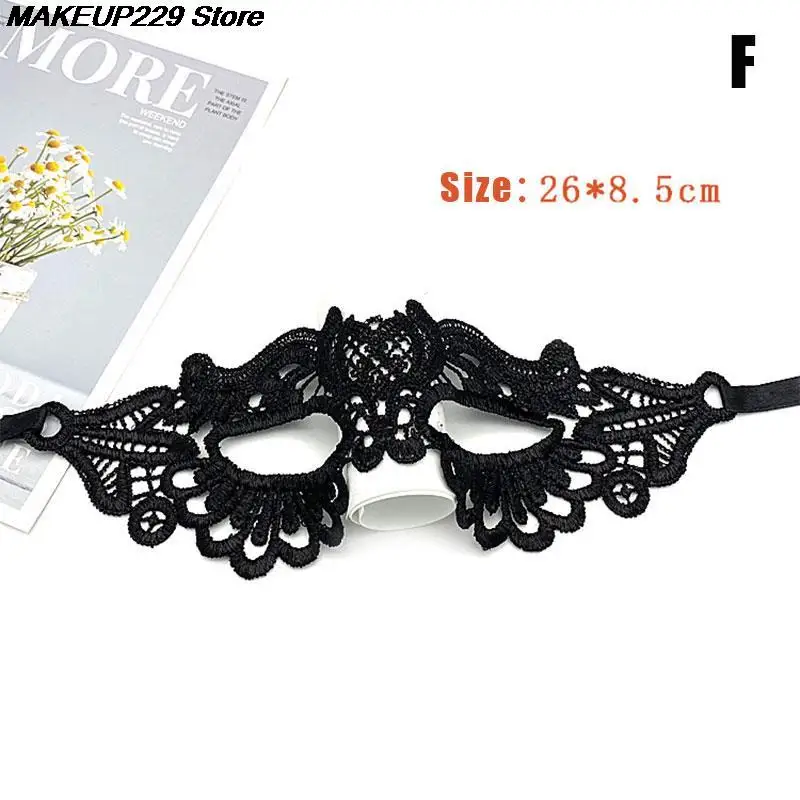 1PC Fashion Mask Sexy Black Lace Hollow Goggles Nightclub Queen Female Sex Lingerie Cutout Eye Masks for Masquerade - купить по