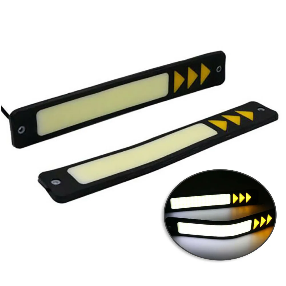 

Bar Driving Bumper Strip Light Car Daytime Running Amber Dual Color Fog