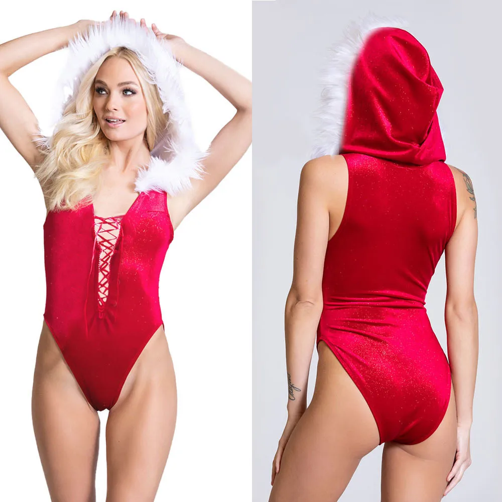 Women Sexy Santa Claus Christmas Red Babydoll Dress Sleepwear Slutty Clothes Hot Costume Lingerie For | Тематическая одежда и