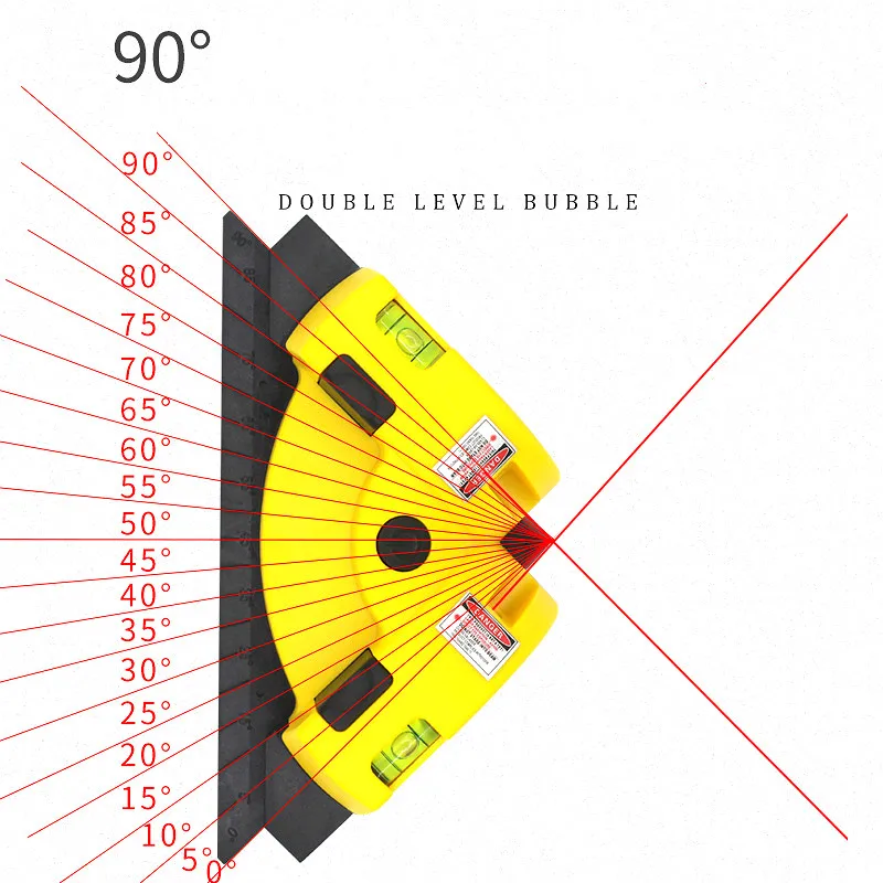 

Инфракрасный лазерный уровень под прямым углом, 90 градусов, измерительный инструмент, измеритель заземления керамической плитки
