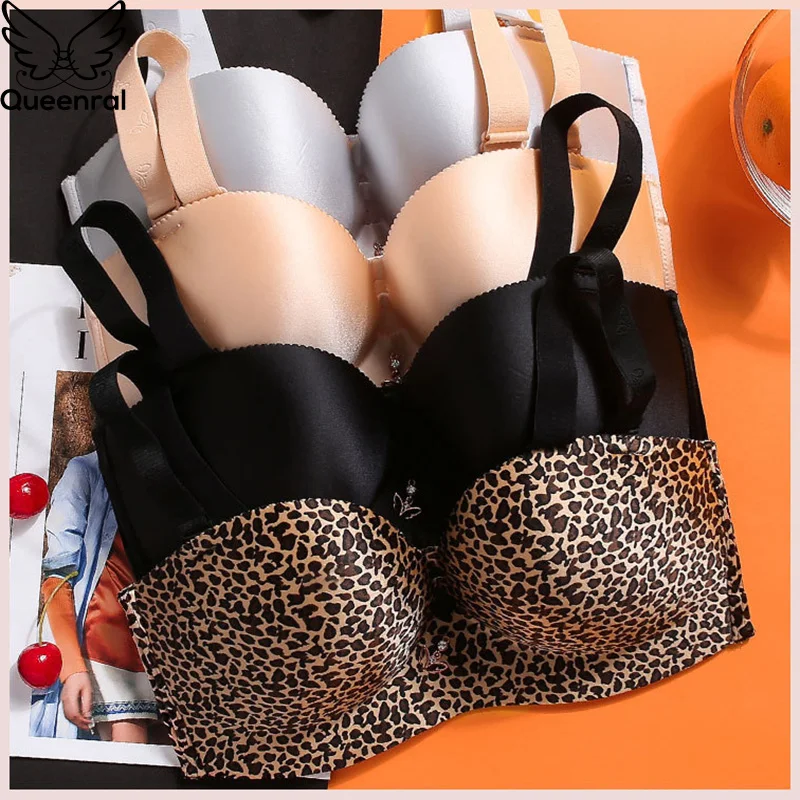 Бюстгальтер Queenral женский с эффектом пуш-ап пикантное ультратонкое нижнее белье