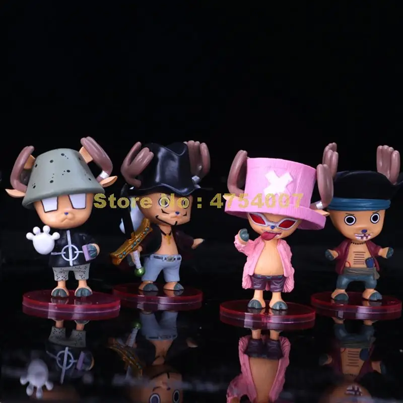 Аниме 4 шт./лот one piece 88th cos tony chopper navy экшн-фигурка игрушка | Игрушки и хобби