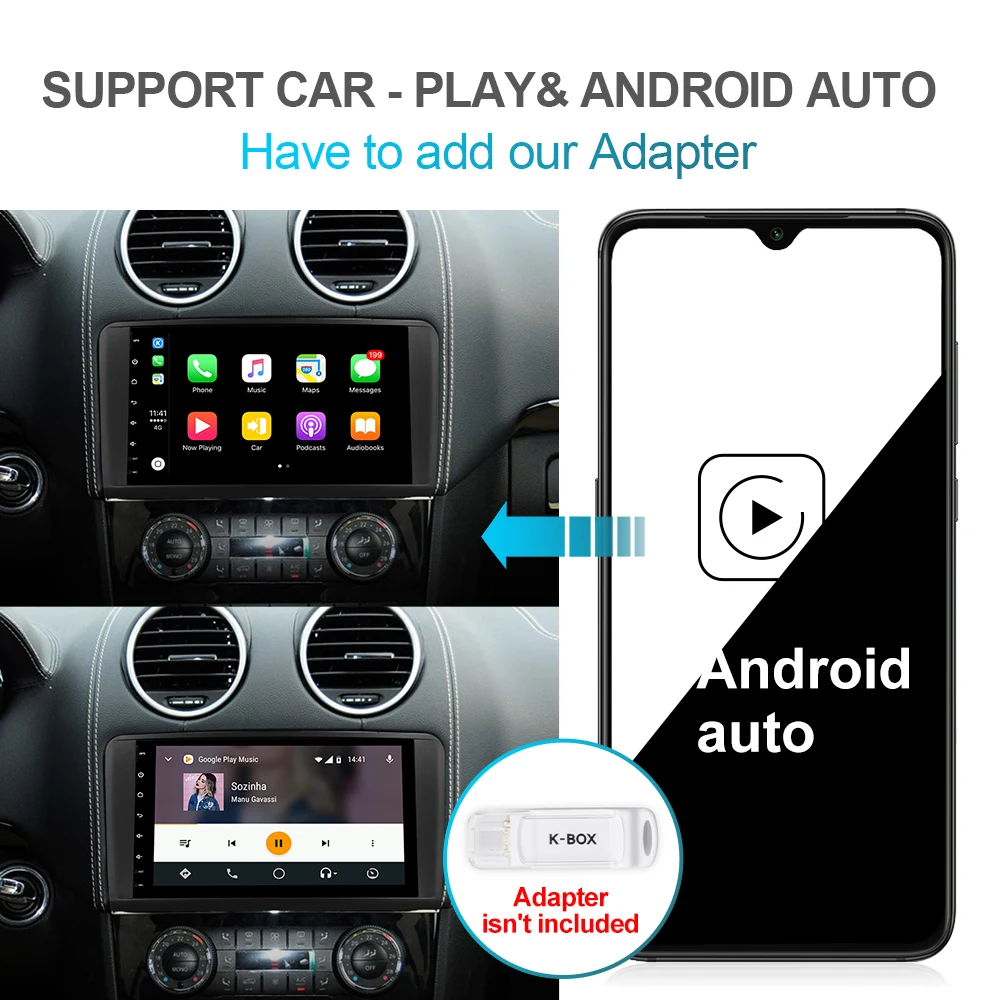 Isudar PX6 2 Din Android 10 Автомобильный мультимедийный плеер GPS для Mercedes/Benz/ML/GL CLASS W164 ML350 ML500