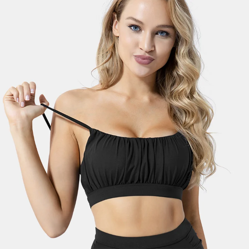 

Summer new sports fitness underwear women beauty back cross yoga bra clothes sexy bra fast dry breathable gather shockproof