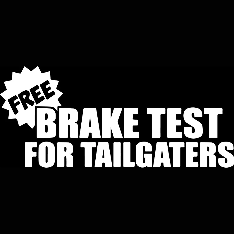 15*6 5 см Бесплатная проверка тормозов забавные виниловые автомобильные наклейки