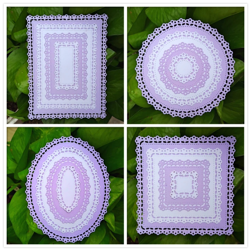 Кружевная Рамка Металлическая высечка подходит для Рождества DIY альбом