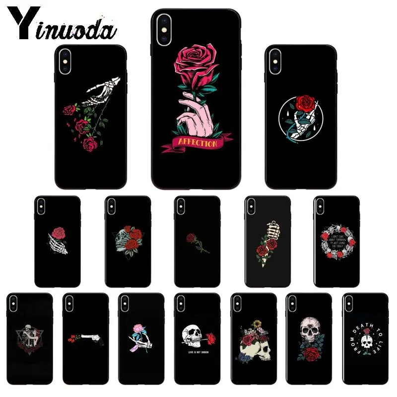 Мягкий силиконовый чехол Yinuoda для Apple iPhone 8 7 6 6S Plus X XS MAX 5|Бамперы| |