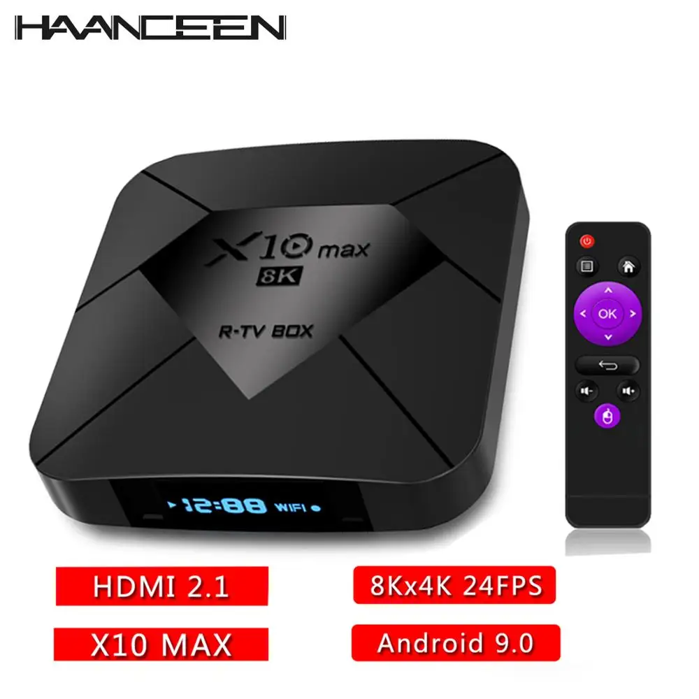 ТВ приставка X10 Max на Android 9 0 4 + 32/128 ГБ ядра Wi Fi Bluetooth|game capture hdmi|game capturevideo game |
