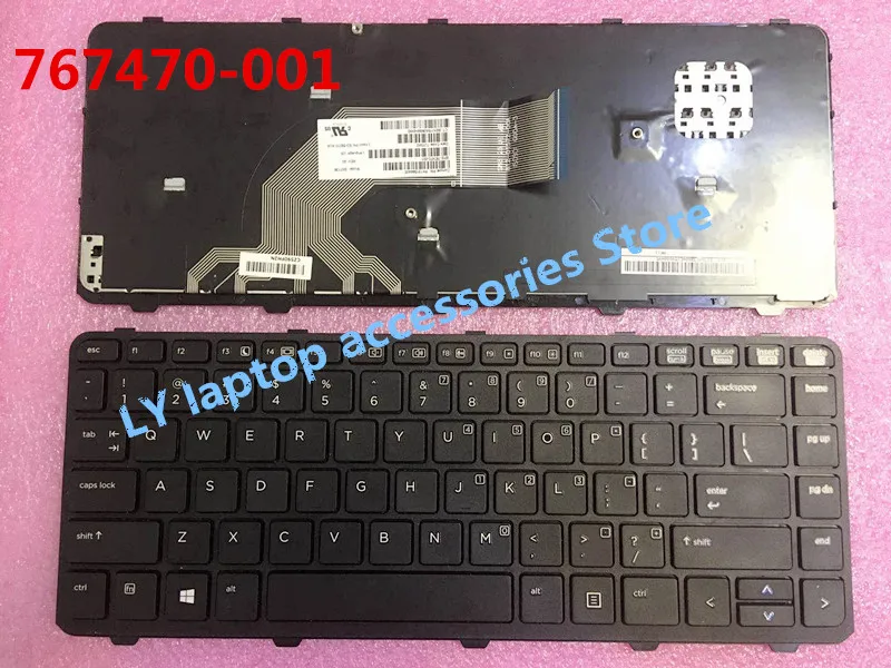 Для HP ProBook 440 G0 G1 445 430 G2 оригинальный Клавиатура ноутбука US клавиатура с рамкой 767470