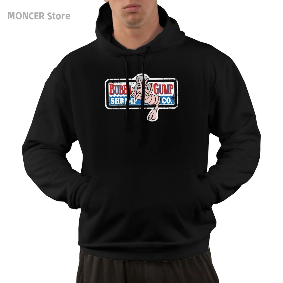 

Новинка 2021, модная толстовка с капюшоном Forrest Gump Bubba Gump, Толстовка Harajuku, уличная одежда, мужская толстовка для мальчиков