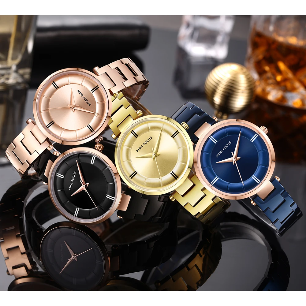 

MINIFOCUS Women Watches Top Brand Luxury Fashion Female Quartz Wrist Watch Ladies Clock Girl Relogio Feminino MF0235L.01