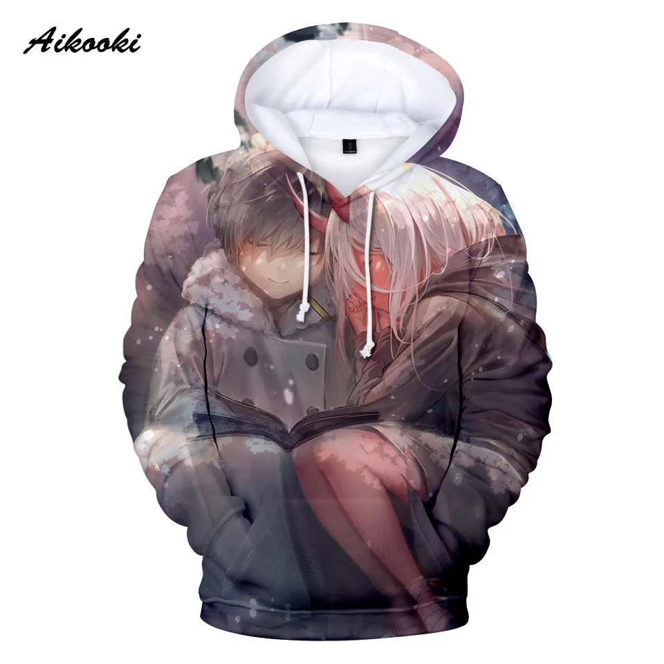 

Aikooki 2021 New Darling In The Franxx Anime 3D Hoodies 3D Hoodie Men Women Hoody Sweatshirts Neutral Street Boys/girls pullover