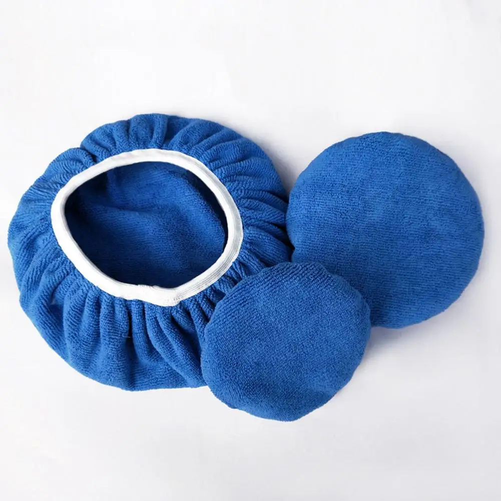 

2Pcs Pro Soft Microfiber Polisher Pad Cover for Car Paint Care Waxing Polishing