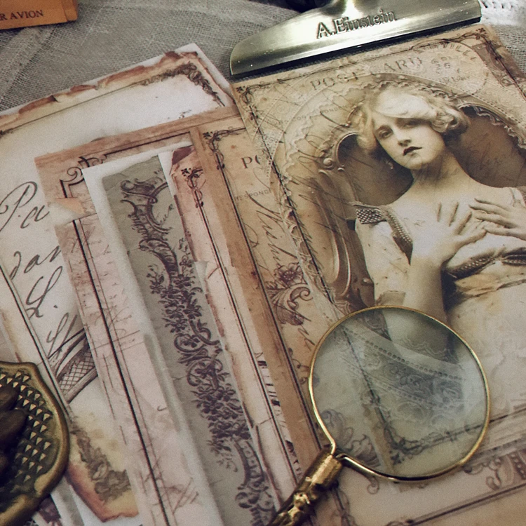 8 цветов винтажные желтые старые наклейки для фотографий украшение сделай сам