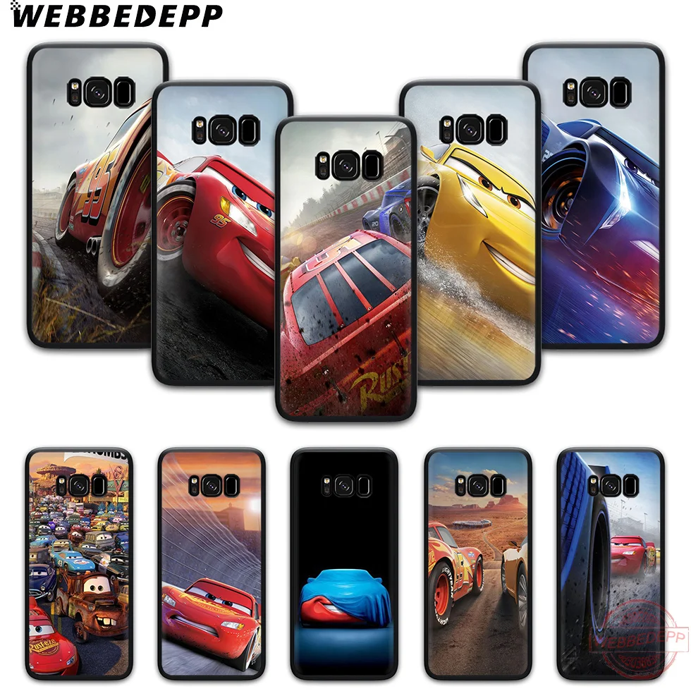 WEBBEDEPP Lightning mcqueen мягкий чехол для телефона с изображением цветов Samsung S6 S7 край S8 S9 S10
