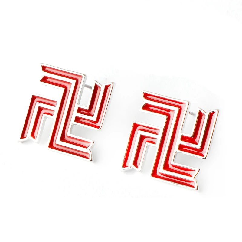 

2021 Anime Tokyo Revengers Earring Tokyo Manji Gang Logo Pendant Earring Ear Stud For Fans Cosplay Prop Jewelry