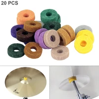 20pcslot colorful cymbal felt pads percussion accessories kit protection pad for drum slices felt