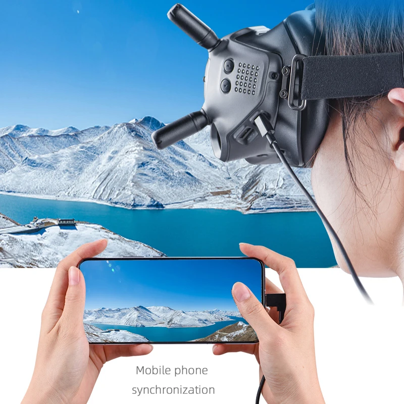 Кабель для передачи данных телефона планшета Micro-USB Type-C линия DJI FPV Flight Glasses V2