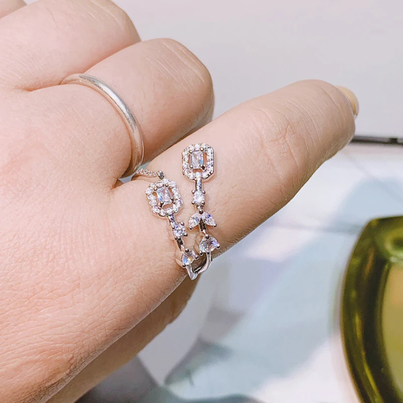 HIBRIDE Модные женские ювелирные изделия ручной работы AAA кольца с фианитом для