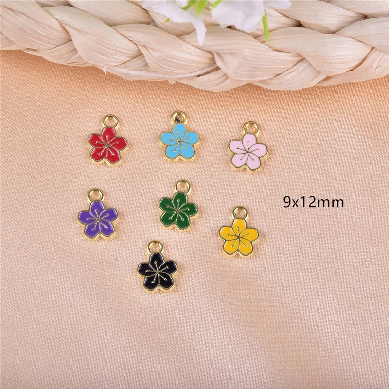 Mix 20 шт./упак. металлические подвески с цветами для серег брелок DIY