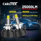 4300K H4 светодиодные фары 360 лм 9012 CSP светодиодный H7 9005 HIR2 H11 H1 HB3 HB4 H8 H9 9006 6000 дальний и ближний свет 8000K 100 K W мощность