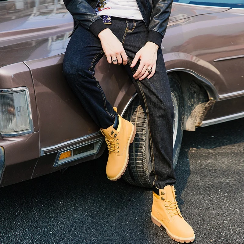 Джинсы мужские с вышивкой большие размеры карманами KK3126 2019 | Тематическая одежда