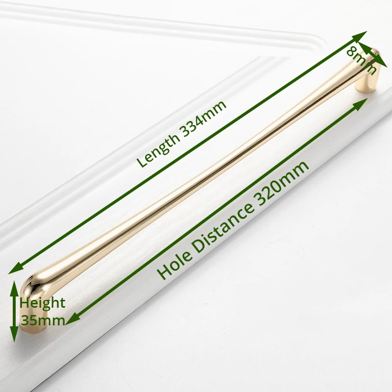 

Ручки для шкафов KAK золотые