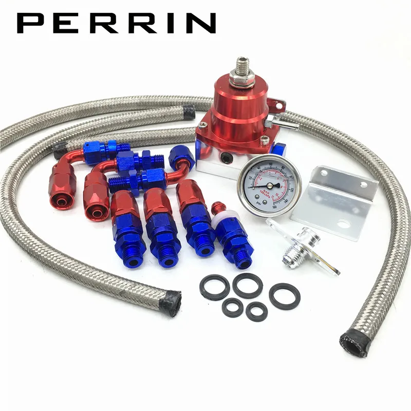 Универсальный Регулируемый регулятор давления топлива с манометром/маслом 160psi