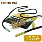 Armiyo 12GA 12 Калибр 18,5 мм Чистящая Щетка для пистолета, бочка для углеродных отходов, очиститель, аксессуары для охоты, нить 516 дюйма-26 т