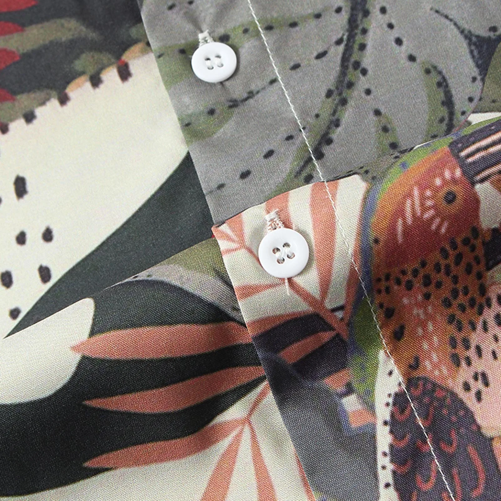 

Spring Summer Men Shirt Casual Slim Printed Short Sleeve Beach Shirts Top Blouse Male Fashion Summer Beach shirt high quality