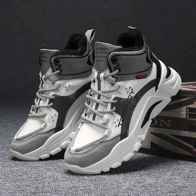 

YWYGMZ New trendy shoes men's shoes warm winter men's casual shoes lace-up wear-resistant men's sports shoes shoes for men