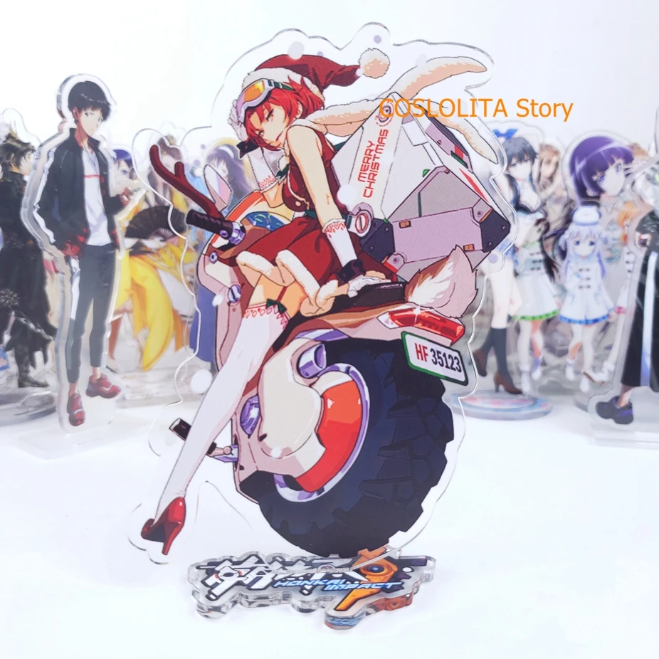 Аниме Honkai Impact 3 киана каслана милый брелок подставка фигурка акриловая модель