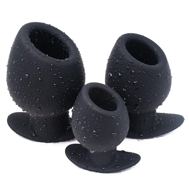 3Pcs/Lot Ass Goblet Silicone Hollow Large Anal Plug Sex Toy for Couple Anus Dilator Butt Expansion Device Vaginal Speculum Tool | Красота и