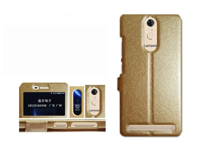 Чехол для Lenovo K5 Note чехол быстрое окошко для просмотра ответа стенд телефонные чехлы для Lenovo K5 Note Vibe флип чехол Капа A7020 5,5 Coque