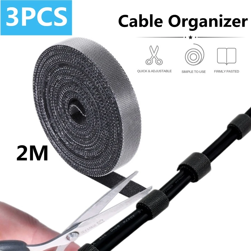 Roreta 3 шт. 2 м новинка USB-устройство для намотки кабеля органайзер проводов мыши