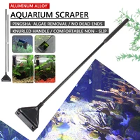 aquarium algae scraper multi tool cleaner kit set aluminum alloy with 10 blades aquatic water plant grass cleaning tool