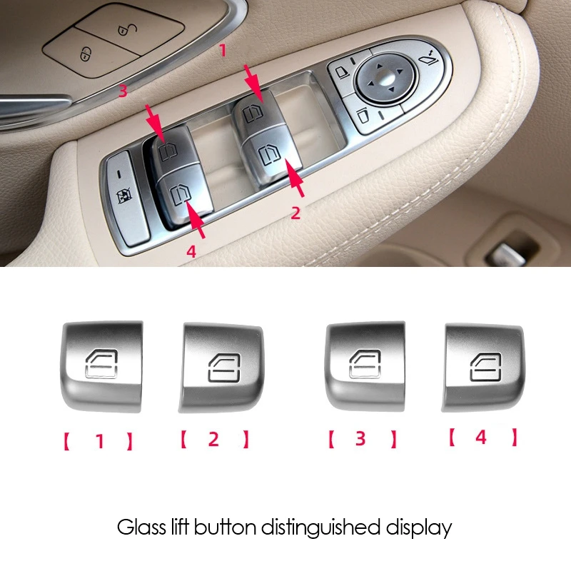 4 шт. кнопки переключения стеклоподъемника двери для Mercedes-Benz C Class W205 GLC W253 |