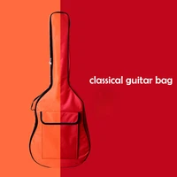 39 40 41inch waterproof guitar case double strap padded black guitar case backpack shoulder strap classical guitar bag