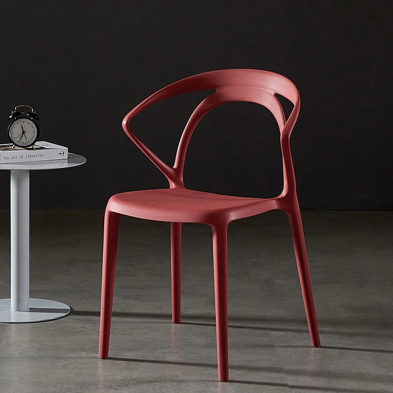 Северная Европа пластиковый стул для взрослых утолщенная спинка перила