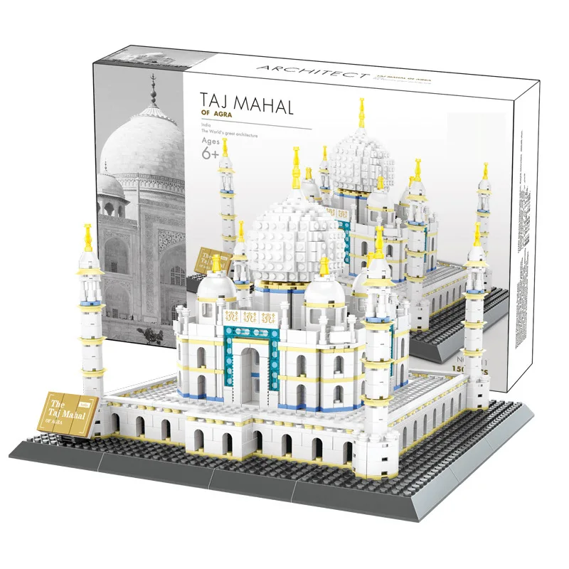 

Wange 5211 Building Blocks Set World Great Architecture Large Taj Mahal Model Kits Bricks to Kids Toy Compatible ing 10189