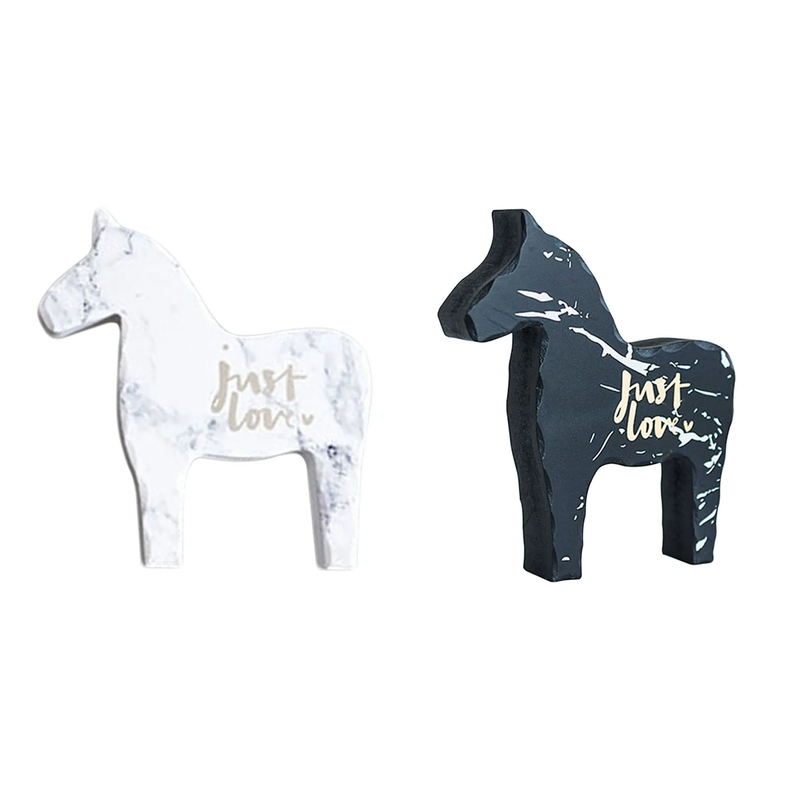 Деревянное украшение в виде лошади скандинавский артистический деревянный