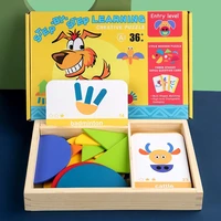 wooden pattern blocks animals jigsaw shape fun puzzle for hours montessori educational toys learn sorting stacking for kids to