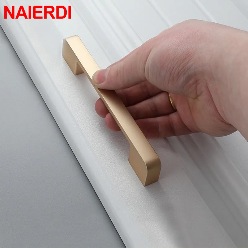 NAIERDI ручки шкафа из цинкового сплава кухонная ручка шкаф дверные для выдвижных