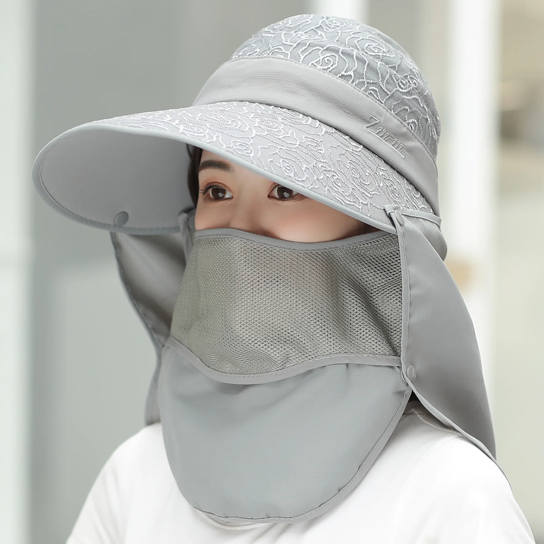 

Sun Hat Female Summer Korean Version Of The Anti-ultraviolet Electric Car Big Brim Hat Empty Top Hat Detachable Fashion Sun Hat