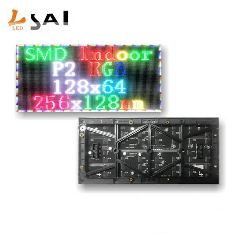 LianSai маленький шаг 2 мм P2 внутренний SMD RGB 1/32 сканирование 256x128 128x64 пикселей