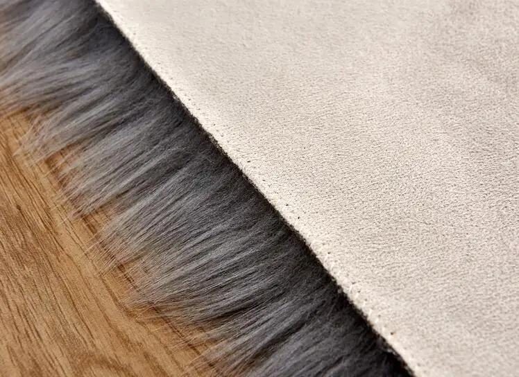 Роскошный белый меховой ковер из овчины 40 дюймов прямоугольный Мягкий моющийся