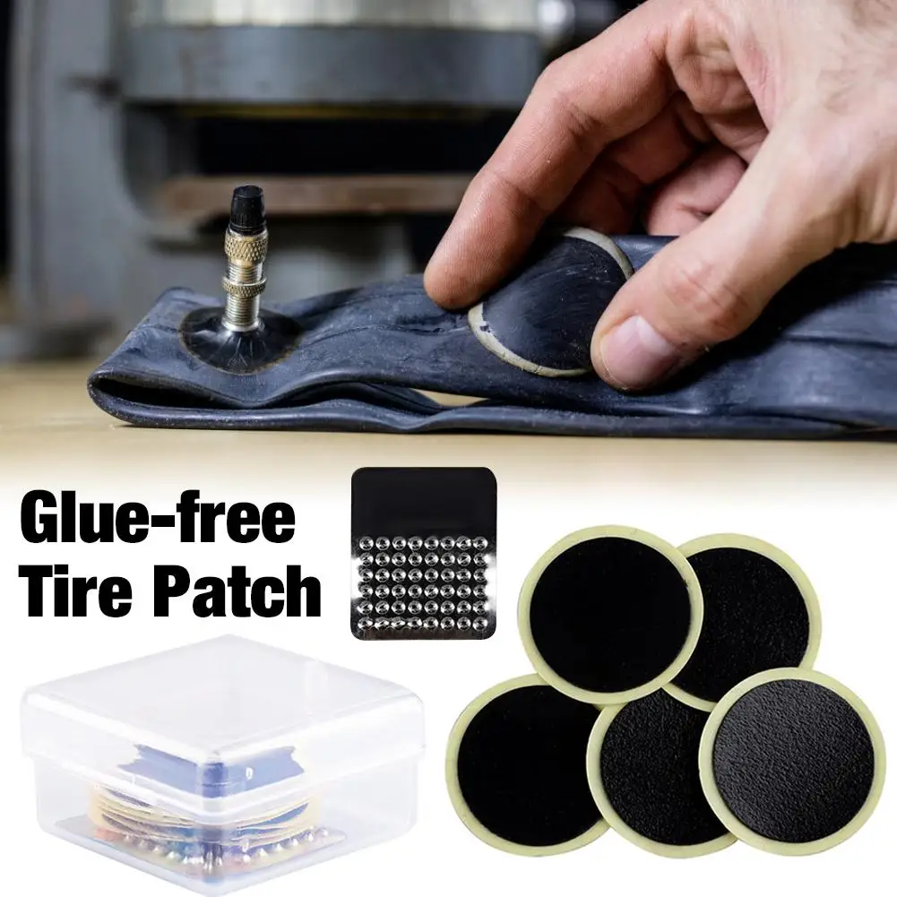 Купи Bike Tire Patches Tool Quick Drying Without Glue Bicycle Tire Repair Kits Bicycle Inner Tire Patches Cycling MTB Tyre Puncture за 48 рублей в магазине AliExpress