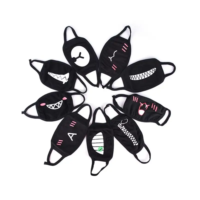 BearPaw 1 шт. хлопковая Пылезащитная маска для лица унисекс стиль Kpop черный медведь